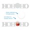 Sublimation Christmas White Coated Wood Word Blocks Décor for Holiday– Sublimation Ready with 3.74” Plate- HoHoHo